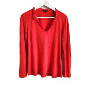 Massimo Dutti coral long sleeve top
